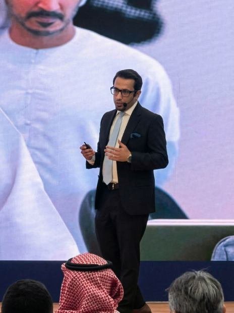Presenting on stage
